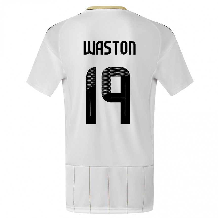 Niño Fútbol Camiseta Costa Rica Kendall Waston #19 Blanco 2ª Equipación 24-26 México