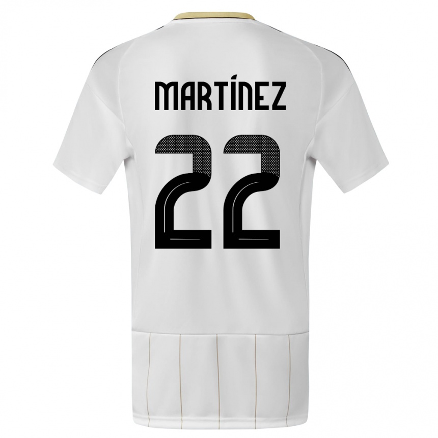 Niño Fútbol Camiseta Costa Rica Carlos Martinez #22 Blanco 2ª Equipación 24-26 México