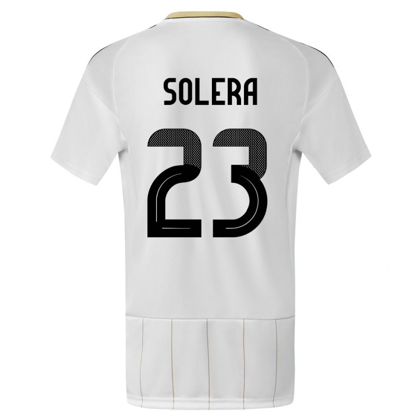 Niño Fútbol Camiseta Costa Rica Daniela Solera #23 Blanco 2ª Equipación 24-26 México