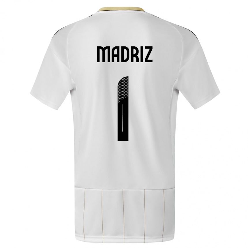 Niño Fútbol Camiseta Costa Rica Abraham Madriz #1 Blanco 2ª Equipación 24-26 México