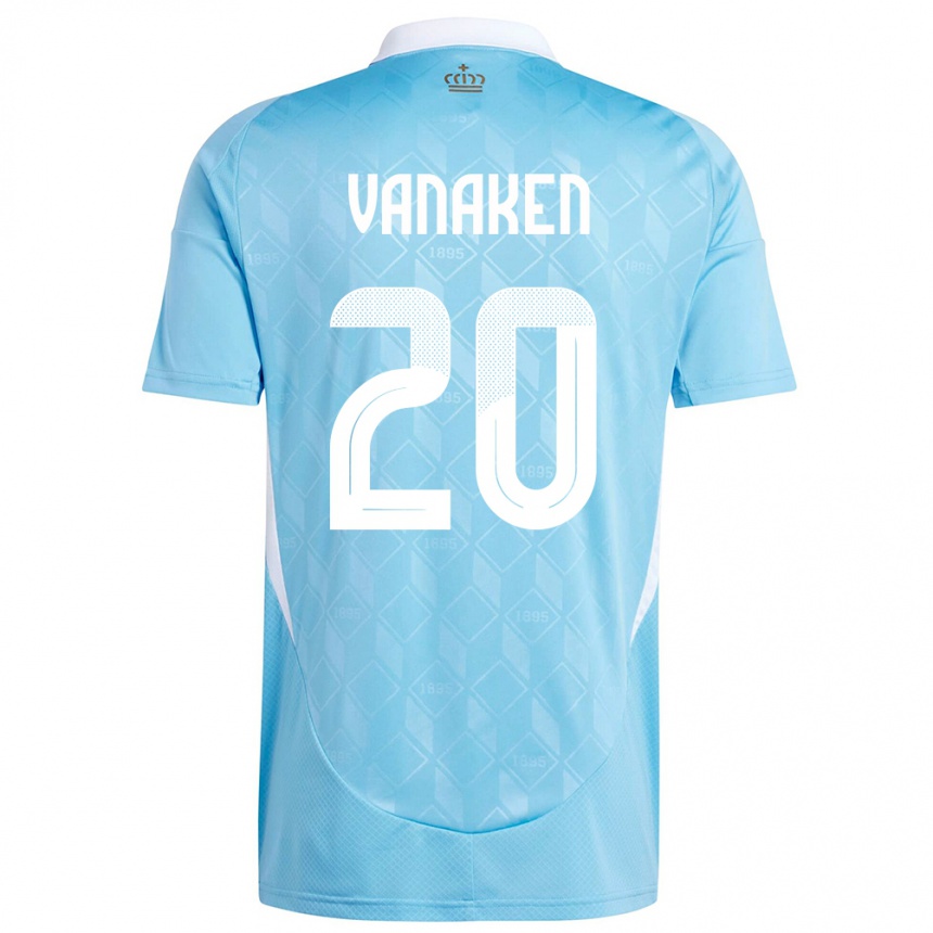 Niño Fútbol Camiseta Bélgica Hans Vanaken #20 Azul 2ª Equipación 24-26 México