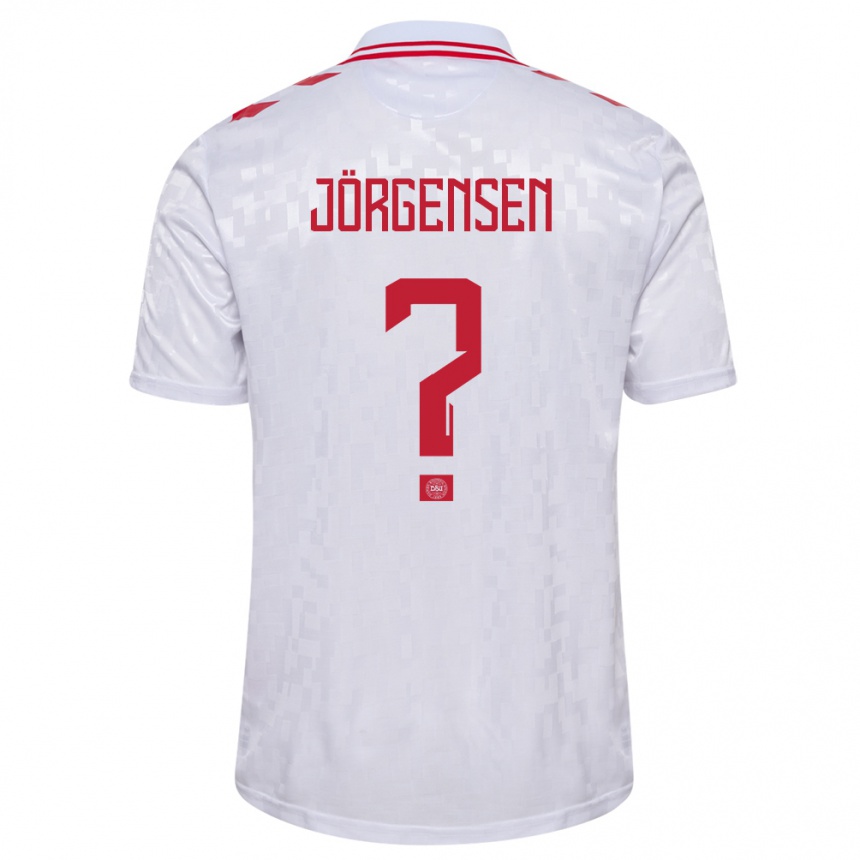 Niño Fútbol Camiseta Dinamarca Thomas Jörgensen #0 Blanco 2ª Equipación 24-26 México