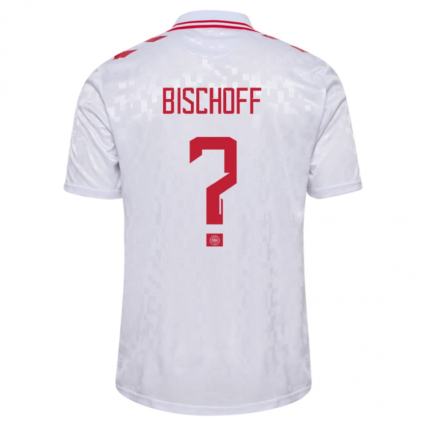 Niño Fútbol Camiseta Dinamarca Clement Bischoff #0 Blanco 2ª Equipación 24-26 México