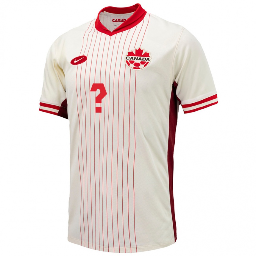 Niño Fútbol Camiseta Canadá Nikola Borjan #0 Blanco 2ª Equipación 24-26 México