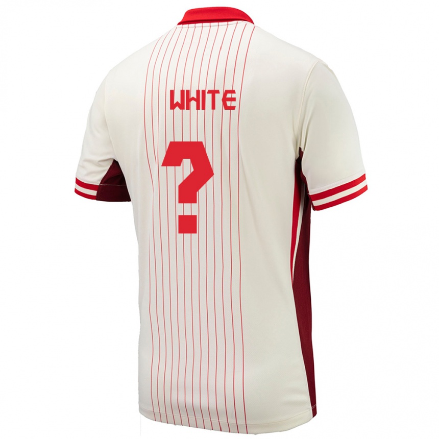 Niño Fútbol Camiseta Canadá Eric White #0 Blanco 2ª Equipación 24-26 México