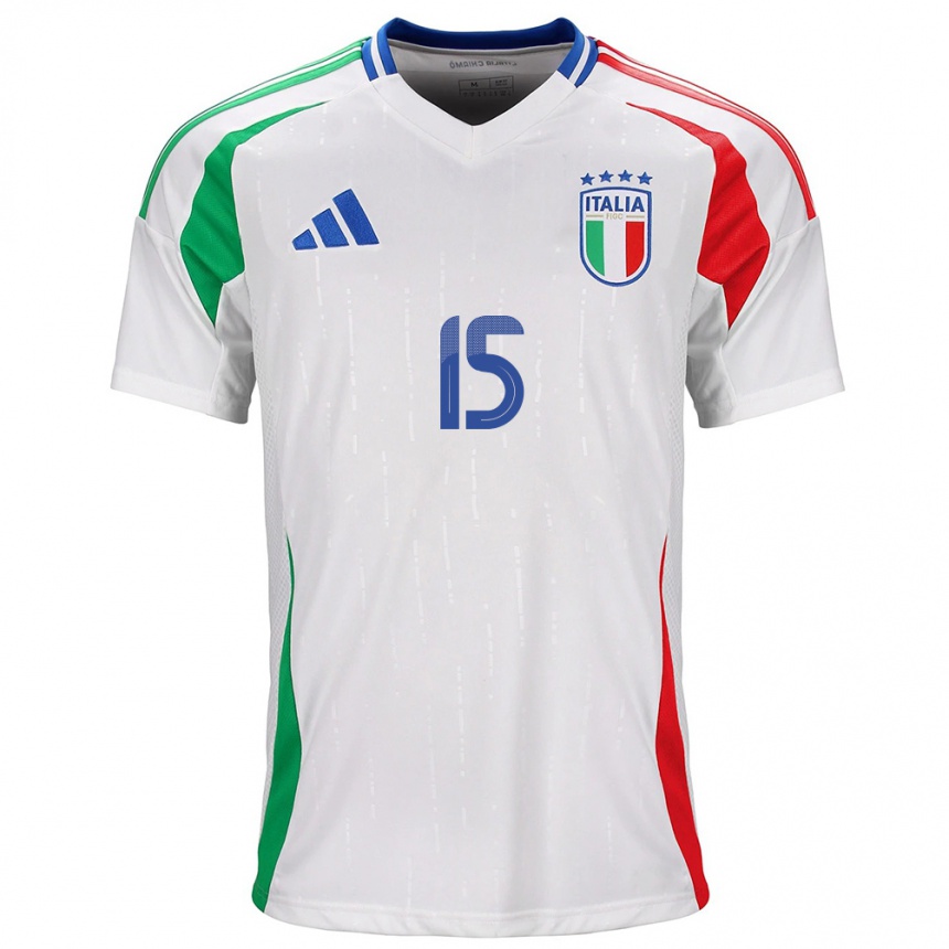 Niño Fútbol Camiseta Italia Annamaria Serturini #15 Blanco 2ª Equipación 24-26 México