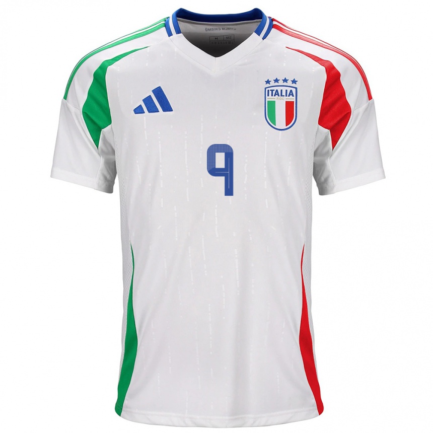 Niño Fútbol Camiseta Italia Valentina Giacinti #9 Blanco 2ª Equipación 24-26 México