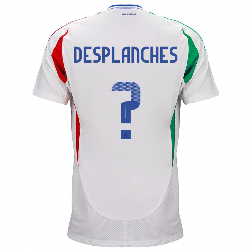 Niño Fútbol Camiseta Italia Sebastiano Desplanches #0 Blanco 2ª Equipación 24-26 México