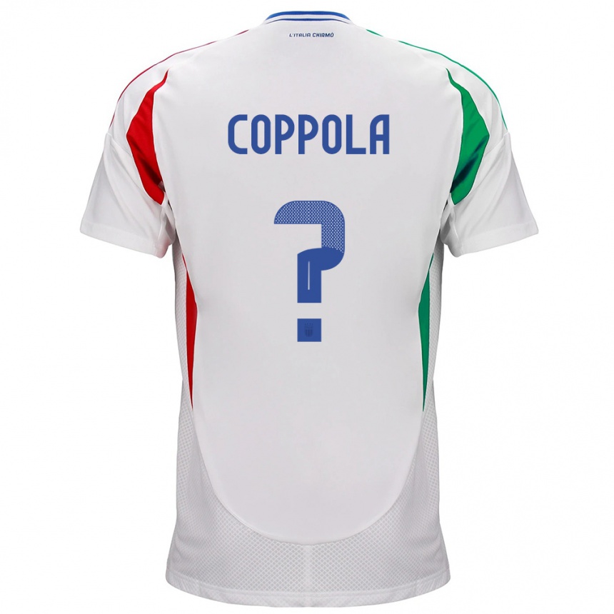 Niño Fútbol Camiseta Italia Diego Coppola #0 Blanco 2ª Equipación 24-26 México