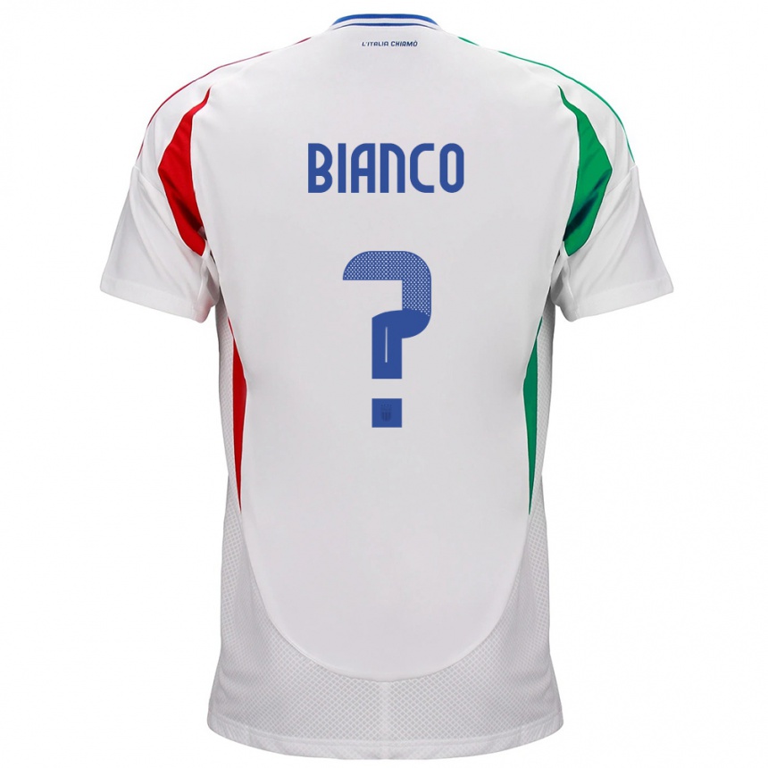 Niño Fútbol Camiseta Italia Alessandro Bianco #0 Blanco 2ª Equipación 24-26 México