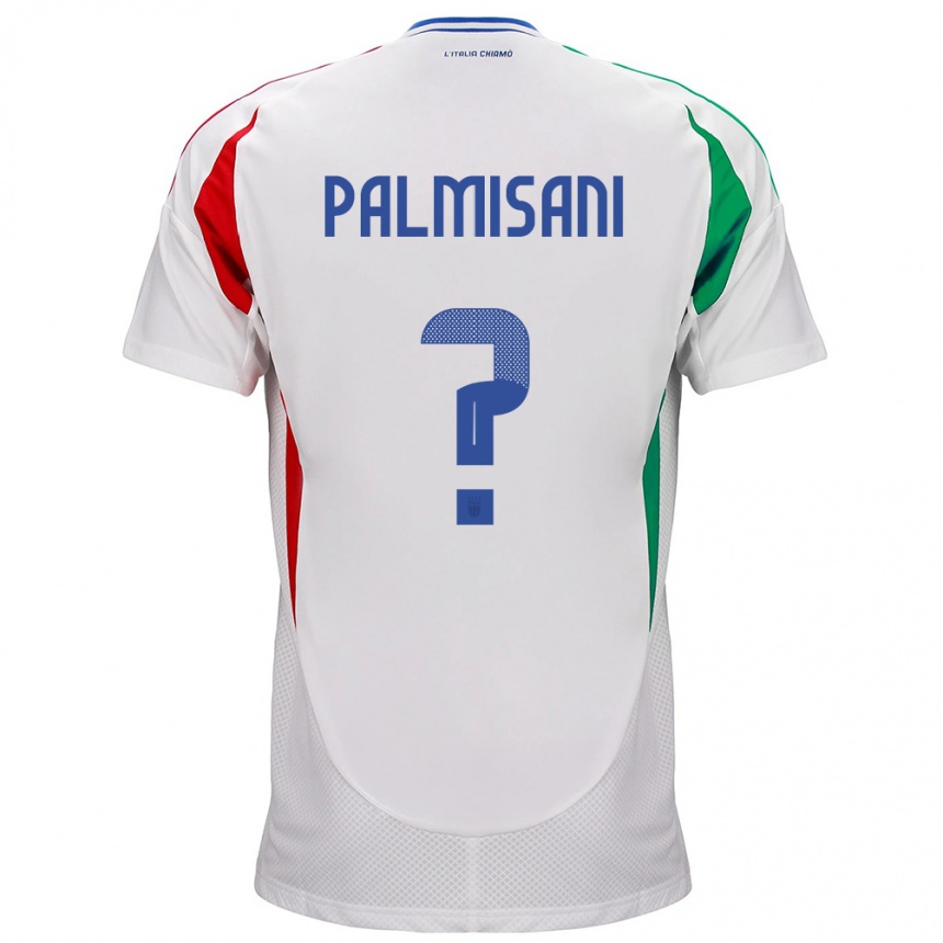 Niño Fútbol Camiseta Italia Lorenzo Palmisani #0 Blanco 2ª Equipación 24-26 México