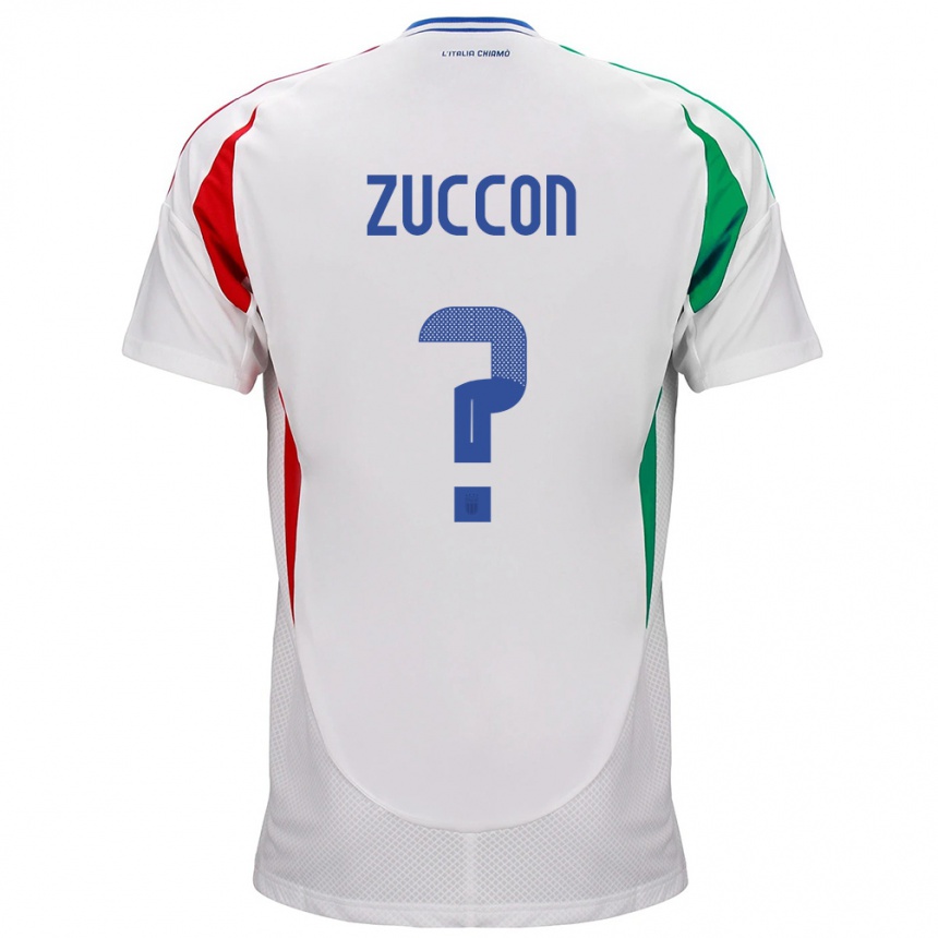 Niño Fútbol Camiseta Italia Federico Zuccon #0 Blanco 2ª Equipación 24-26 México