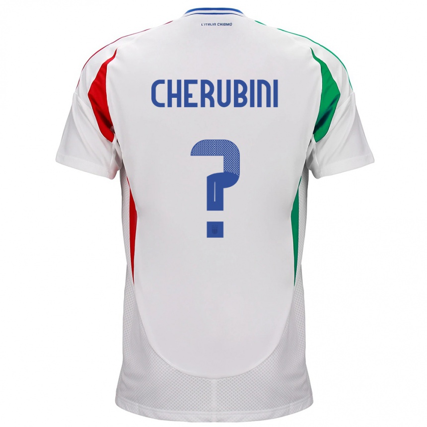 Niño Fútbol Camiseta Italia Luigi Cherubini #0 Blanco 2ª Equipación 24-26 México