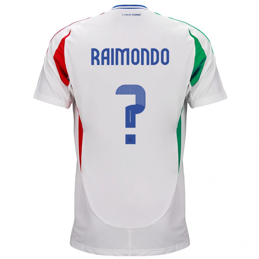 Niño Fútbol Camiseta Italia Antonio Raimondo #0 Blanco 2ª Equipación 24-26 México