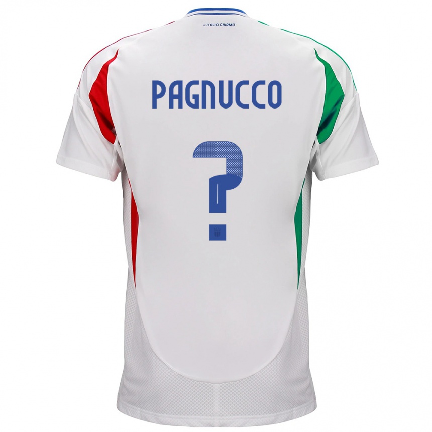 Niño Fútbol Camiseta Italia Filippo Pagnucco #0 Blanco 2ª Equipación 24-26 México