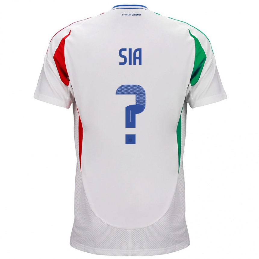 Niño Fútbol Camiseta Italia Diego Sia #0 Blanco 2ª Equipación 24-26 México