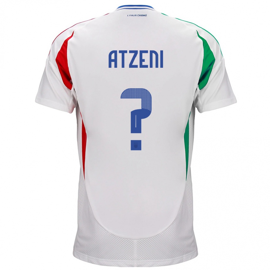 Niño Fútbol Camiseta Italia Davide Atzeni #0 Blanco 2ª Equipación 24-26 México