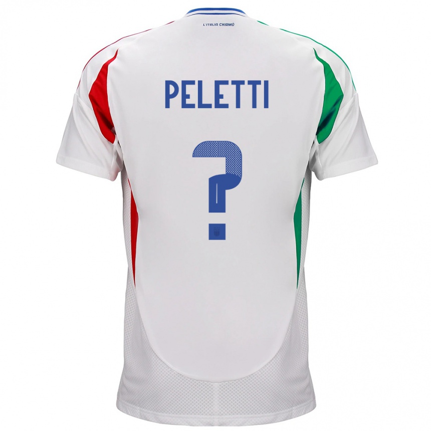 Niño Fútbol Camiseta Italia Lamberto Peletti #0 Blanco 2ª Equipación 24-26 México