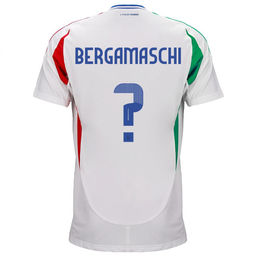 Niño Fútbol Camiseta Italia Valentina Bergamaschi #0 Blanco 2ª Equipación 24-26 México