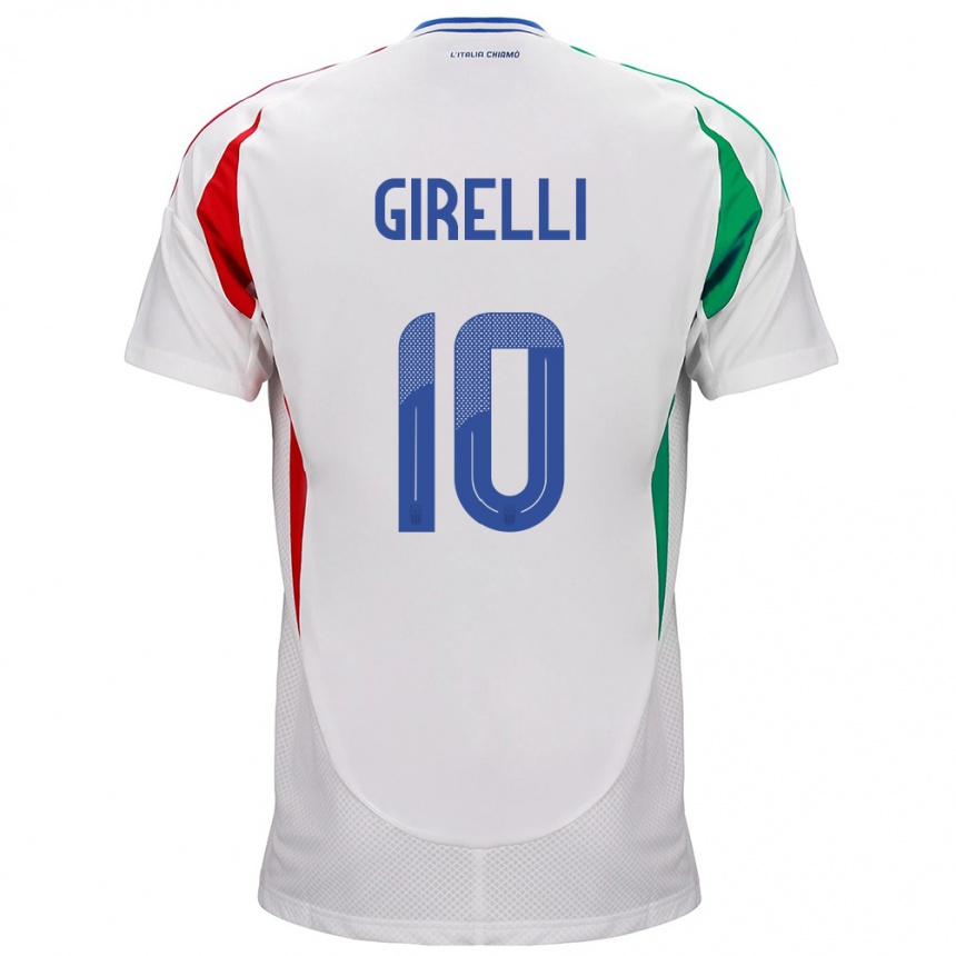 Niño Fútbol Camiseta Italia Cristiana Girelli #10 Blanco 2ª Equipación 24-26 México