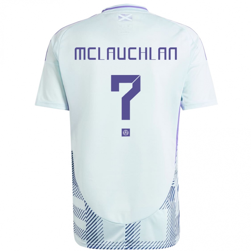 Niño Fútbol Camiseta Escocia Rachel Mclauchlan #0 Azul Menta Claro 2ª Equipación 24-26 México