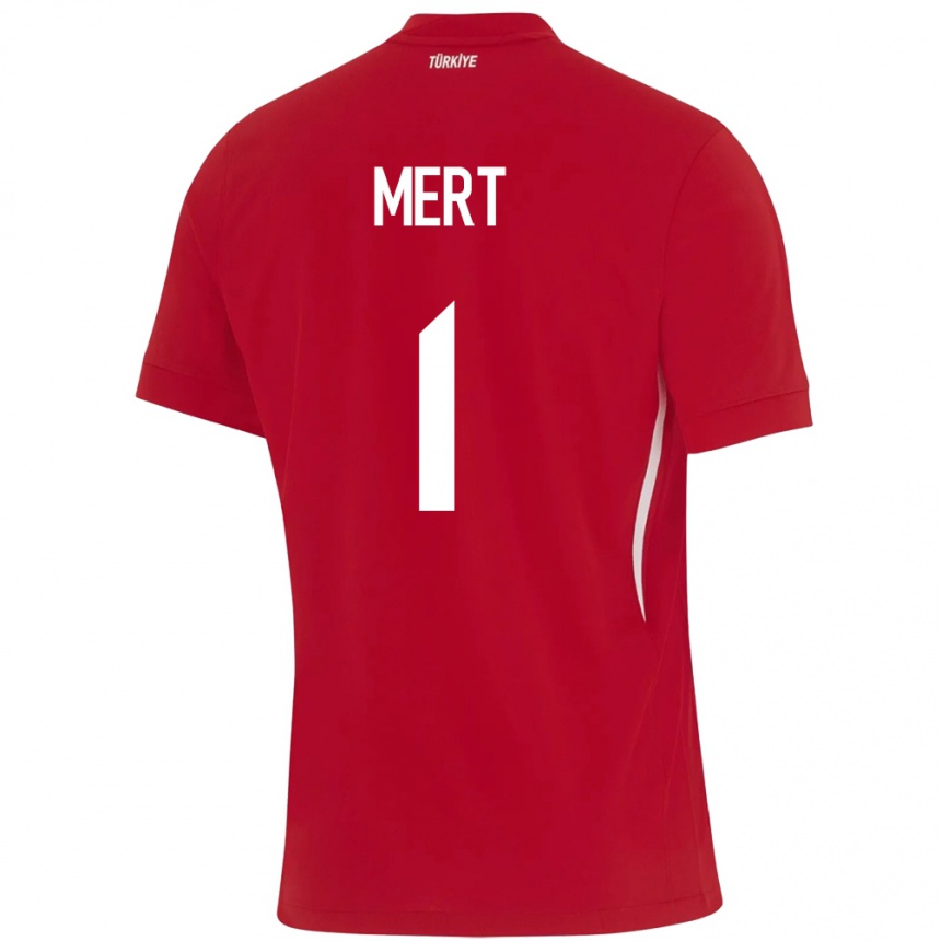 Niño Fútbol Camiseta Turquía Mert Günok #1 Rojo 2ª Equipación 24-26 México