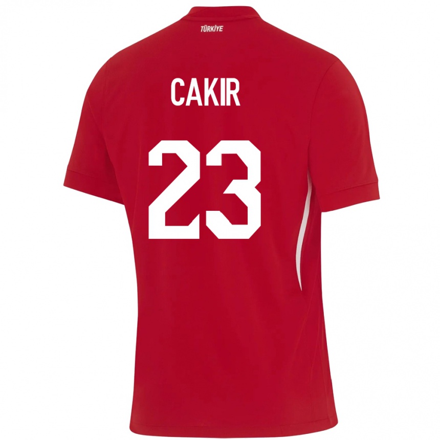 Niño Fútbol Camiseta Turquía Uğurcan Çakır #23 Rojo 2ª Equipación 24-26 México