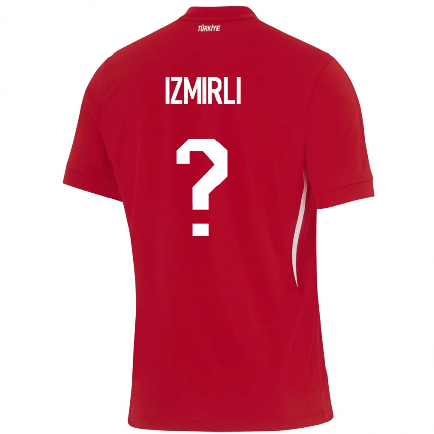 Niño Fútbol Camiseta Turquía Ege İzmirli #0 Rojo 2ª Equipación 24-26 México