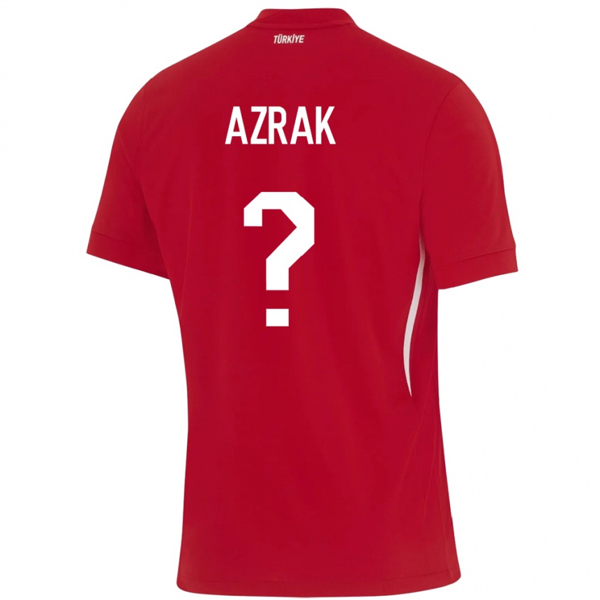 Niño Fútbol Camiseta Turquía Yunus Azrak #0 Rojo 2ª Equipación 24-26 México