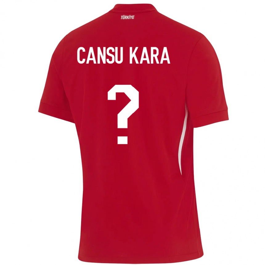 Niño Fútbol Camiseta Turquía İlayda Cansu Kara #0 Rojo 2ª Equipación 24-26 México