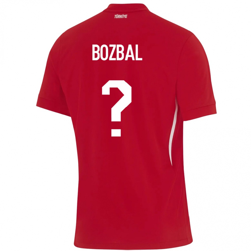 Niño Fútbol Camiseta Turquía Birsen Bozbal #0 Rojo 2ª Equipación 24-26 México