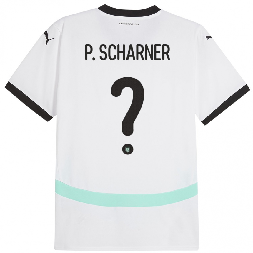 Niño Fútbol Camiseta Austria Paul Scharner #0 Blanco 2ª Equipación 24-26 México