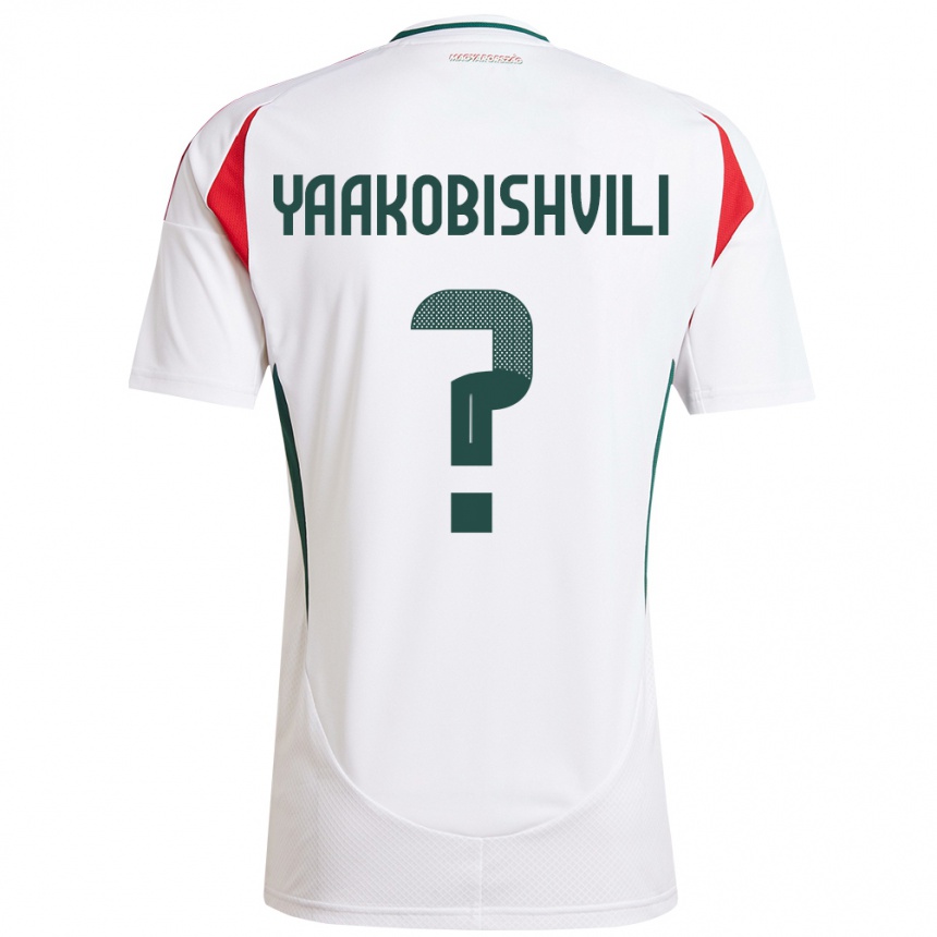 Niño Fútbol Camiseta Hungría Antal Yaakobishvili #0 Blanco 2ª Equipación 24-26 México