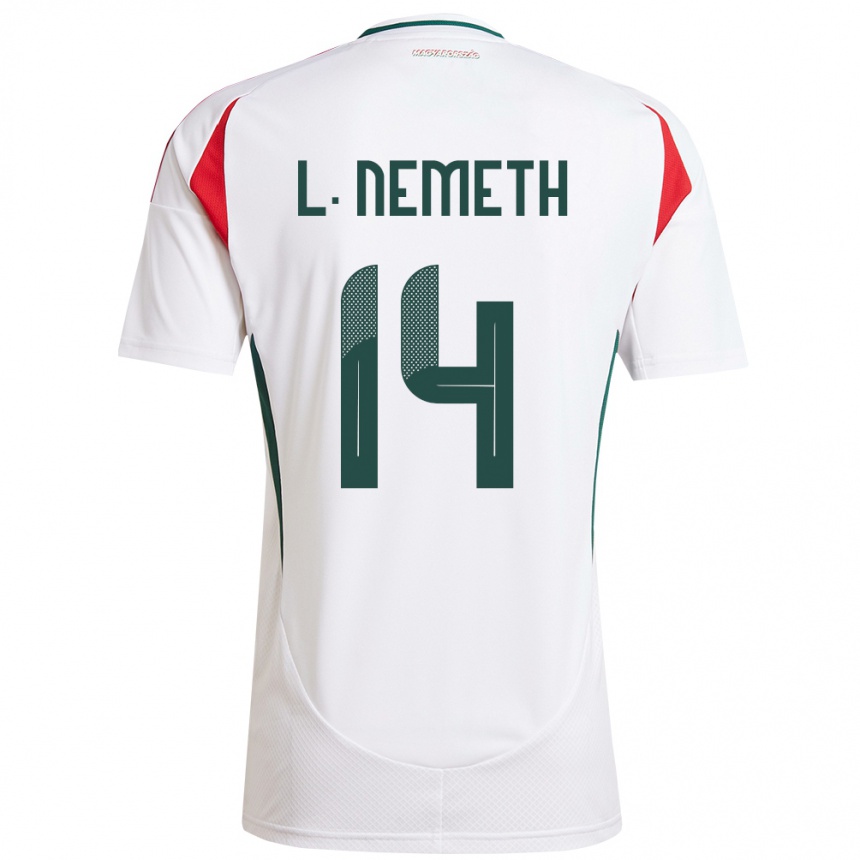 Niño Fútbol Camiseta Hungría Loretta Németh #14 Blanco 2ª Equipación 24-26 México