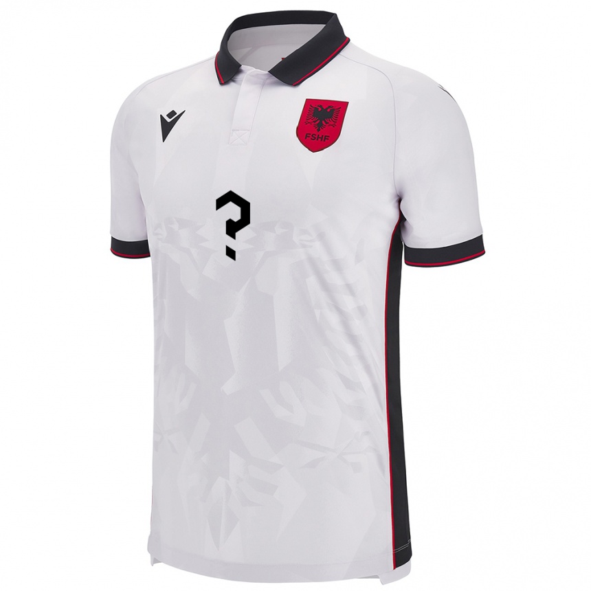 Niño Fútbol Camiseta Albania Erald Krasniqi #0 Blanco 2ª Equipación 24-26 México