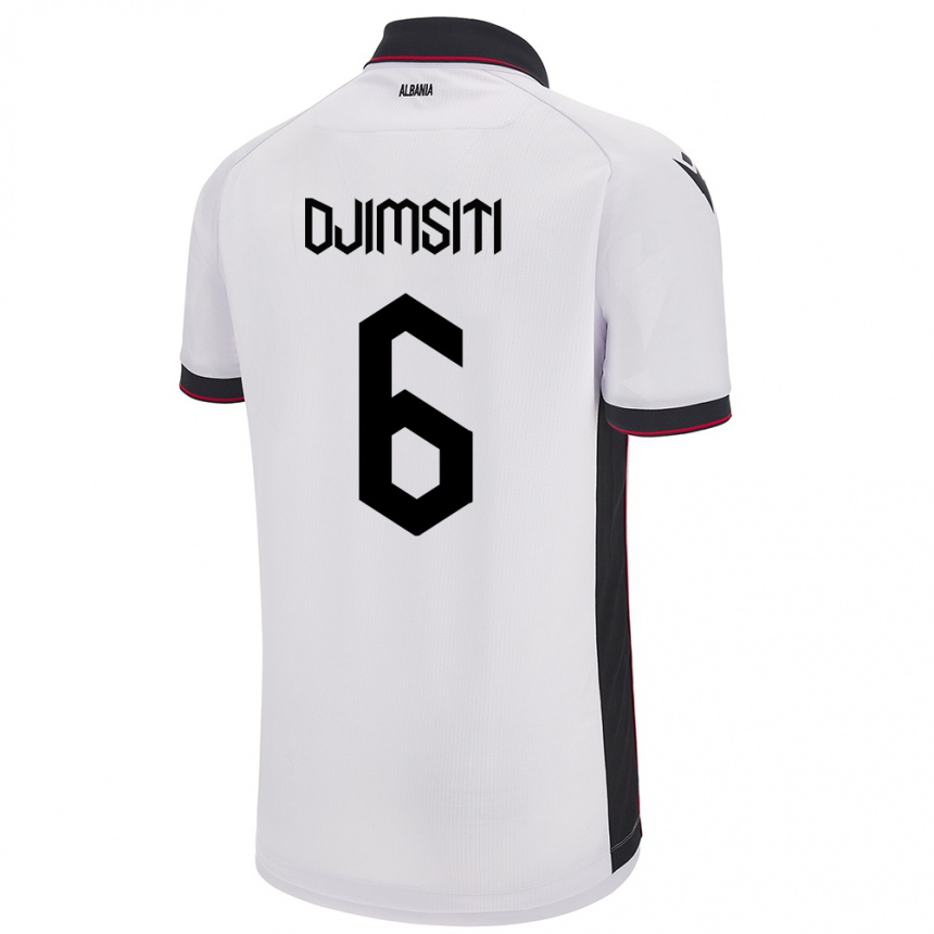 Niño Fútbol Camiseta Albania Berat Djimsiti #6 Blanco 2ª Equipación 24-26 México