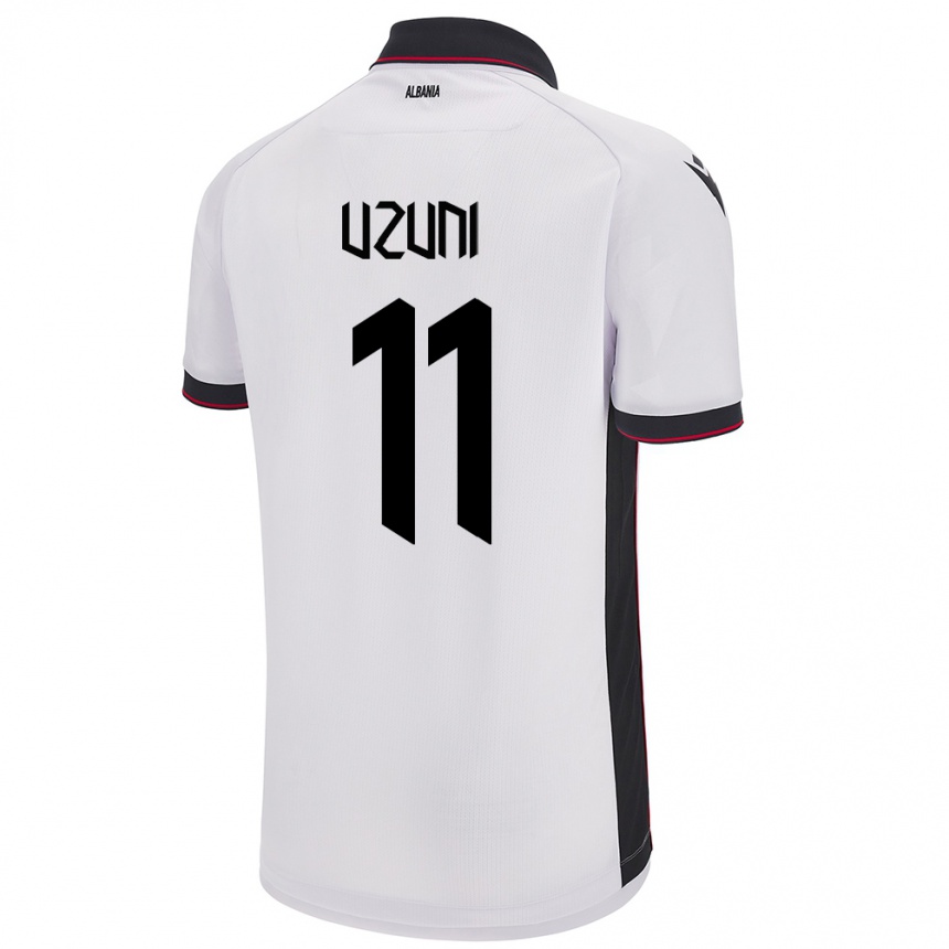 Niño Fútbol Camiseta Albania Myrto Uzuni #11 Blanco 2ª Equipación 24-26 México