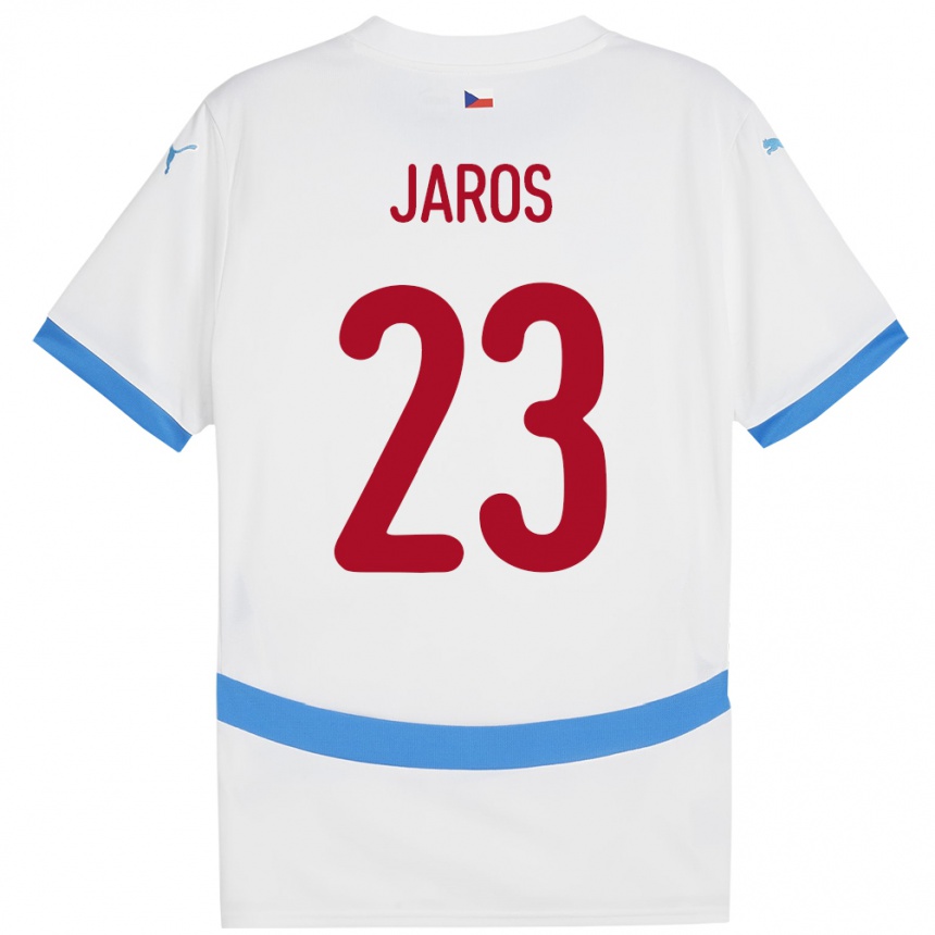 Niño Fútbol Camiseta Chequia Vitezslav Jaros #23 Blanco 2ª Equipación 24-26 México