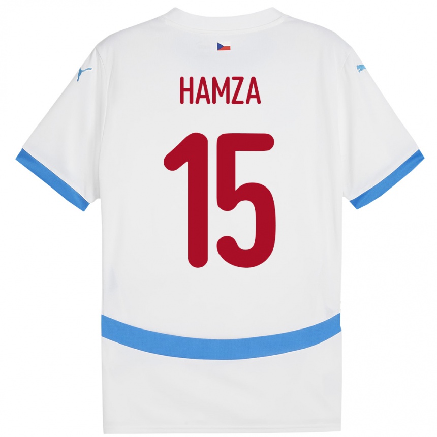 Niño Fútbol Camiseta Chequia Jiri Hamza #15 Blanco 2ª Equipación 24-26 México