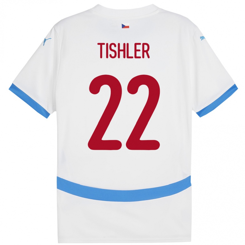 Niño Fútbol Camiseta Chequia Daniel Tishler #22 Blanco 2ª Equipación 24-26 México