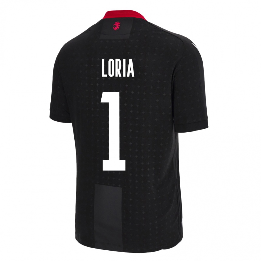 Niño Fútbol Camiseta Georgia Giorgi Loria #1 Negro 2ª Equipación 24-26 México