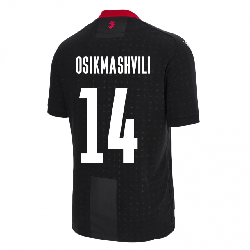 Niño Fútbol Camiseta Georgia Levan Osikmashvili #14 Negro 2ª Equipación 24-26 México