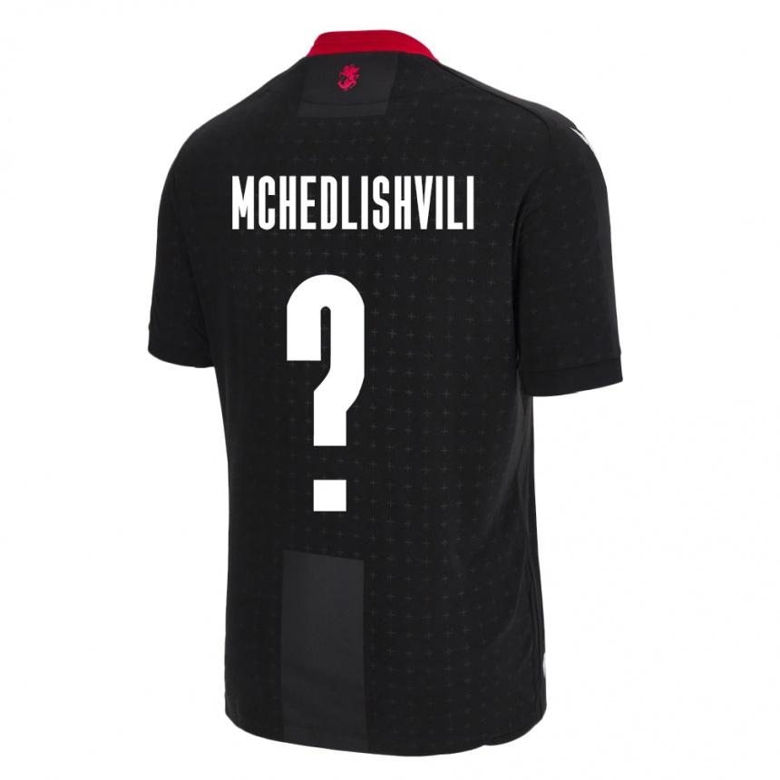 Niño Fútbol Camiseta Georgia Rati Mchedlishvili #0 Negro 2ª Equipación 24-26 México