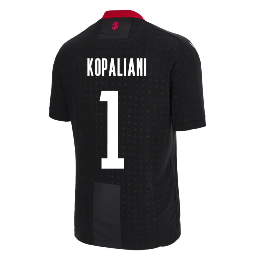 Niño Fútbol Camiseta Georgia Soso Kopaliani #1 Negro 2ª Equipación 24-26 México