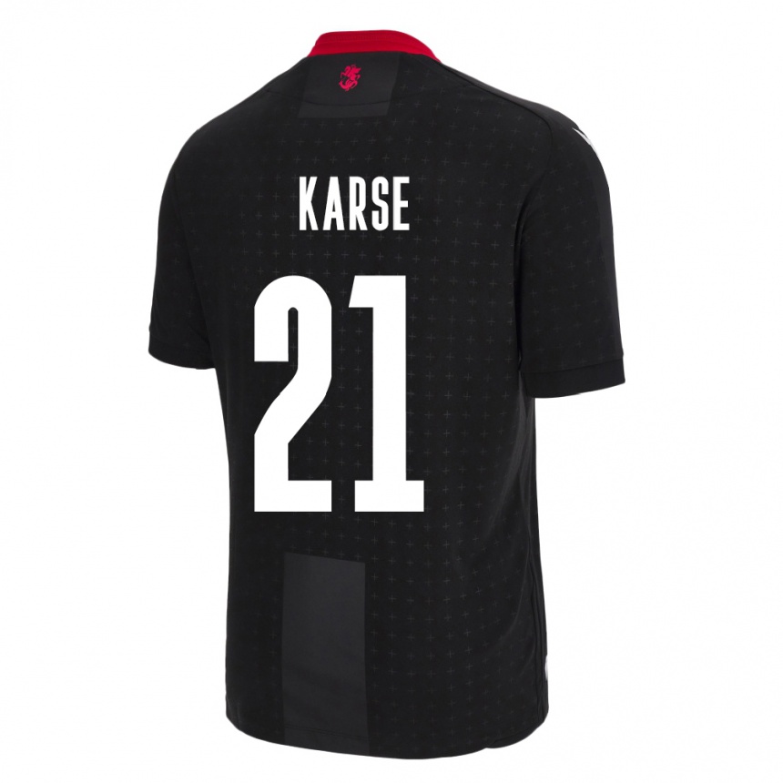 Niño Fútbol Camiseta Georgia Karse #21 Negro 2ª Equipación 24-26 México