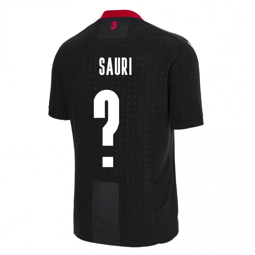 Niño Fútbol Camiseta Georgia Mate Sauri #0 Negro 2ª Equipación 24-26 México