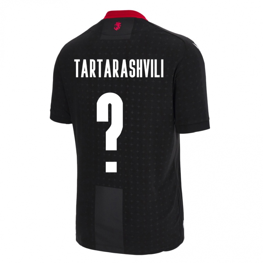 Niño Fútbol Camiseta Georgia Saba Tartarashvili #0 Negro 2ª Equipación 24-26 México