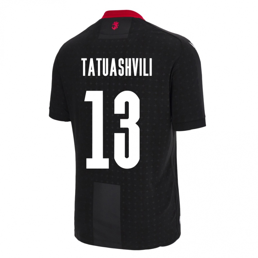 Niño Fútbol Camiseta Georgia Tamar Tatuashvili #13 Negro 2ª Equipación 24-26 México