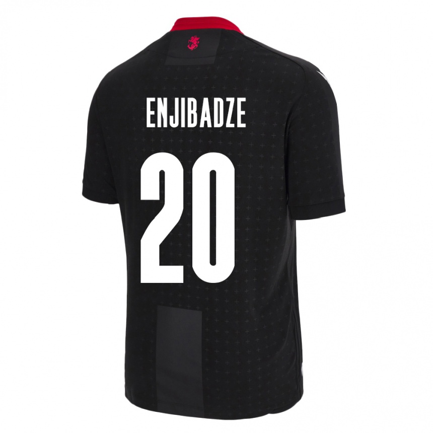 Niño Fútbol Camiseta Georgia Elene Enjibadze #20 Negro 2ª Equipación 24-26 México