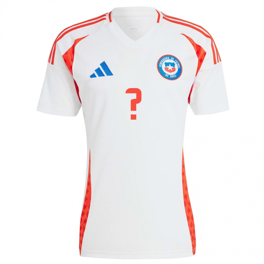 Niño Fútbol Camiseta Chile Máximo Zúñiga #0 Blanco 2ª Equipación 24-26 México